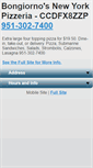 Mobile Screenshot of bongiornos-pizza.com